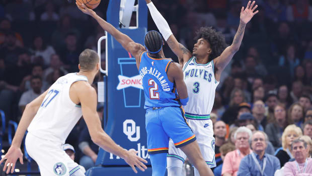 Shai Gilgeous-Alexander, Jaden McDaniels, Minnesota Timberwolves
